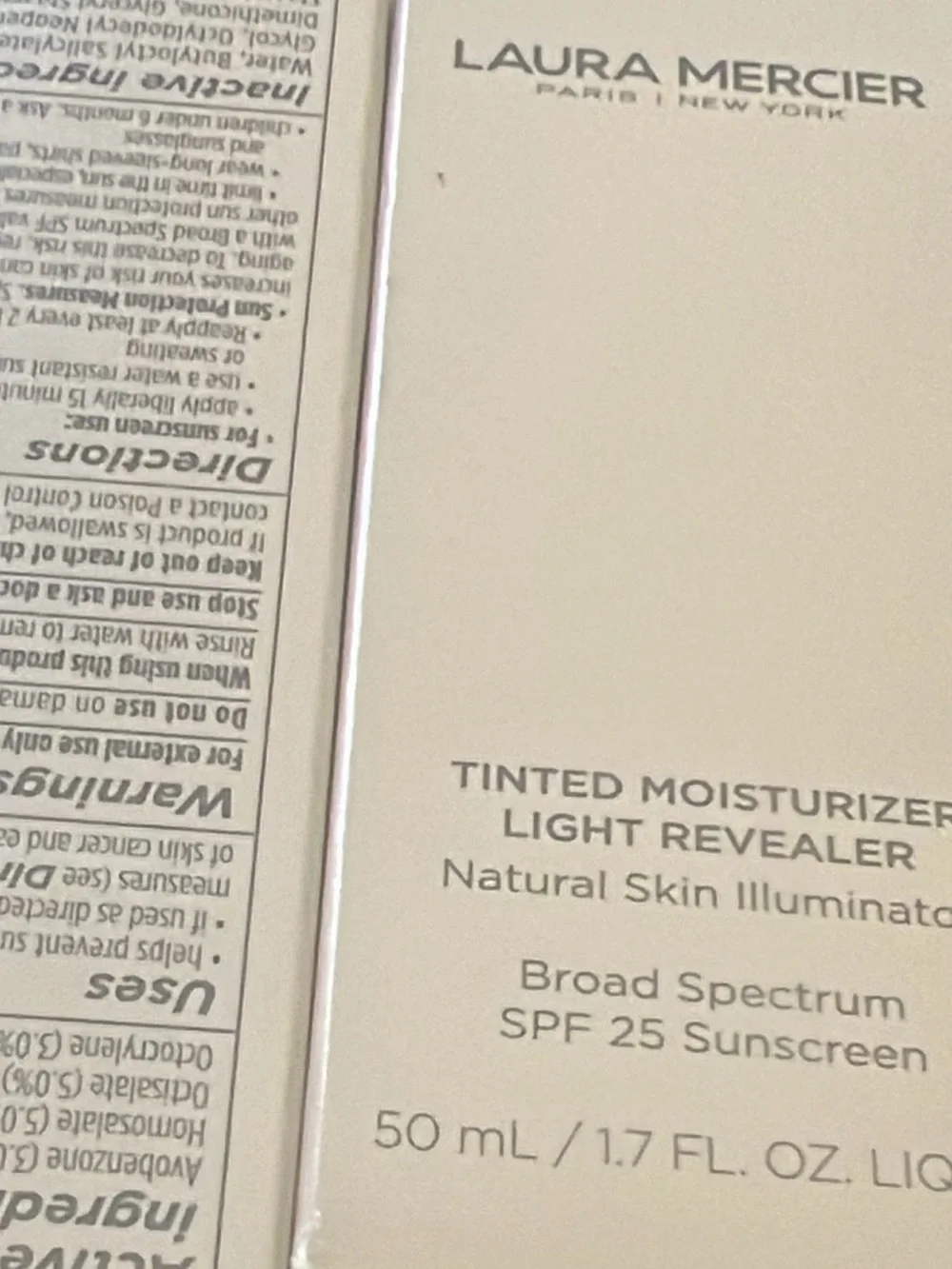 Laura Mercer tinted moisturizer light revealer ON1 Petal (Cream) exp- 7/27